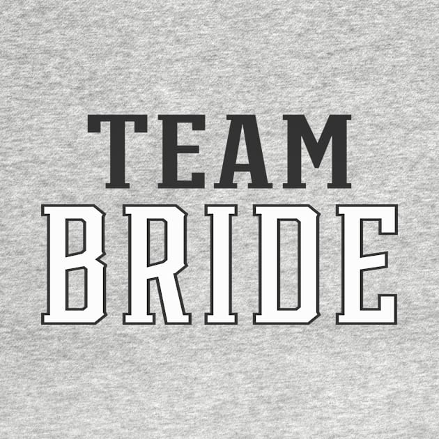 Simple Team Bride Wedding Typography by Jasmine Anderson